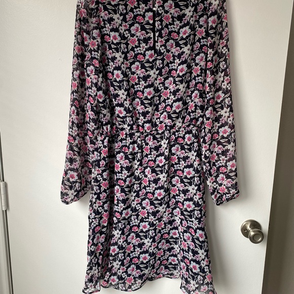 Banana Republic Floral Long Sleeve Dress Small Cottagecore Spring - Picture 4 of 5